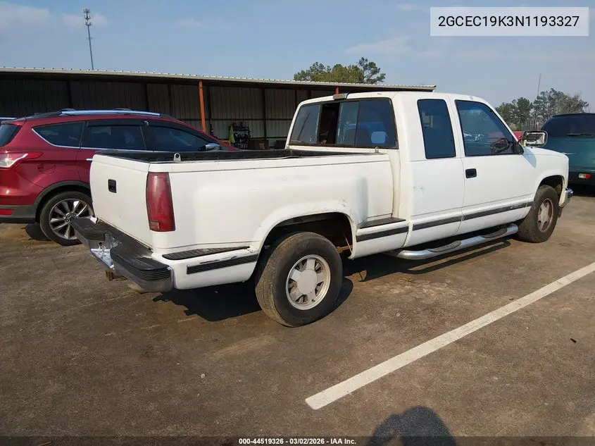 2GCEC19K3N1193327 1992 Chevrolet Gmt-400 C1500