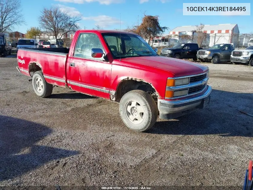 1GCEK14K3RE184495 1994 Chevrolet Gmt-400 K1500