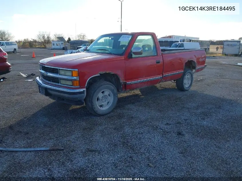 1GCEK14K3RE184495 1994 Chevrolet Gmt-400 K1500