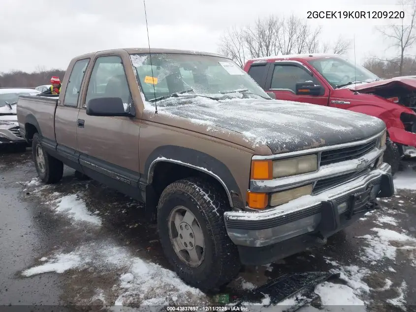 2GCEK19K0R1209220 1994 Chevrolet Gmt-400 K1500