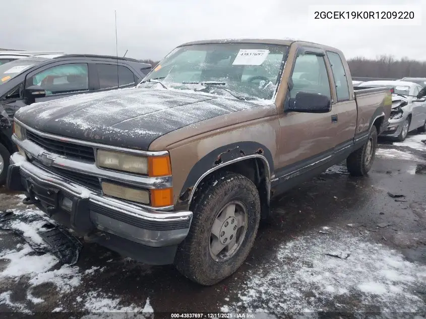 2GCEK19K0R1209220 1994 Chevrolet Gmt-400 K1500