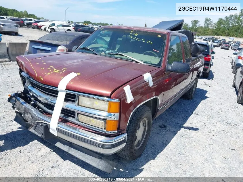 1998 Chevrolet Gmt-400 C1500 VIN: 2GCEC19R4W1170444 Lot: 40250719