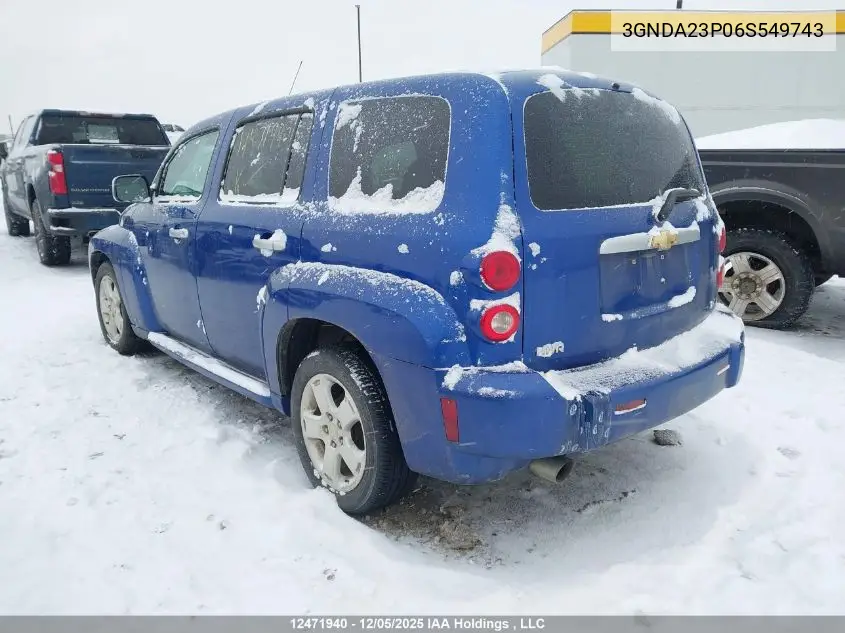 3GNDA23P06S549743 2006 Chevrolet Hhr Lt