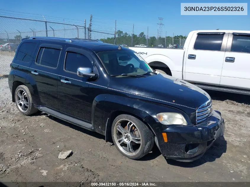 2006 Chevrolet Hhr Lt VIN: 3GNDA23P26S502326 Lot: 39432150