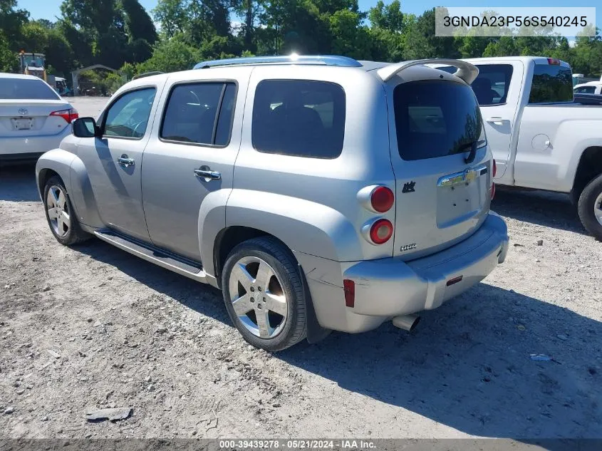 2006 Chevrolet Hhr Lt VIN: 3GNDA23P56S540245 Lot: 39439278