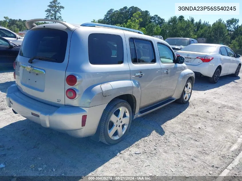 2006 Chevrolet Hhr Lt VIN: 3GNDA23P56S540245 Lot: 39439278