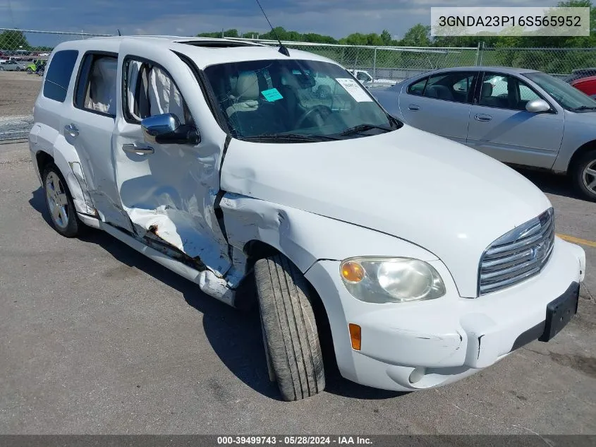 2006 Chevrolet Hhr Lt VIN: 3GNDA23P16S565952 Lot: 39499743