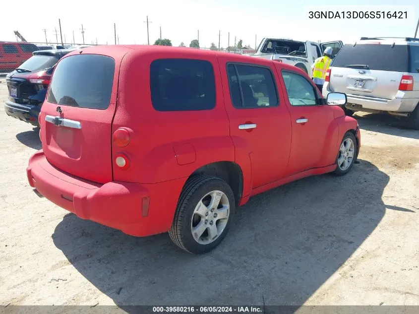 2006 Chevrolet Hhr Ls VIN: 3GNDA13D06S516421 Lot: 39580216