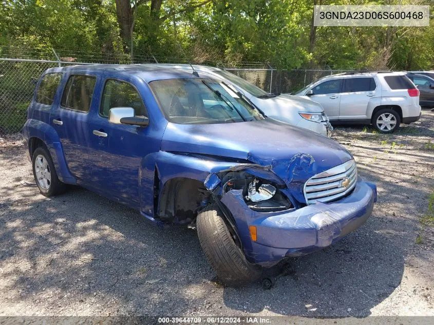 2006 Chevrolet Hhr Lt VIN: 3GNDA23D06S600468 Lot: 39644709