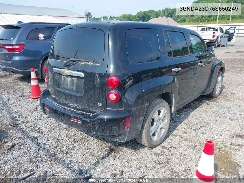 2006 Chevrolet Hhr Lt VIN: 3GNDA23D76S650249 Lot: 39667185