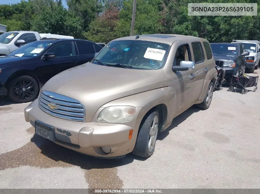 2006 Chevrolet Hhr Lt VIN: 3GNDA23P26S639105 Lot: 39762994