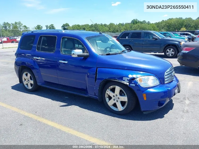 2006 Chevrolet Hhr Lt VIN: 3GNDA23P26S550411 Lot: 39820896