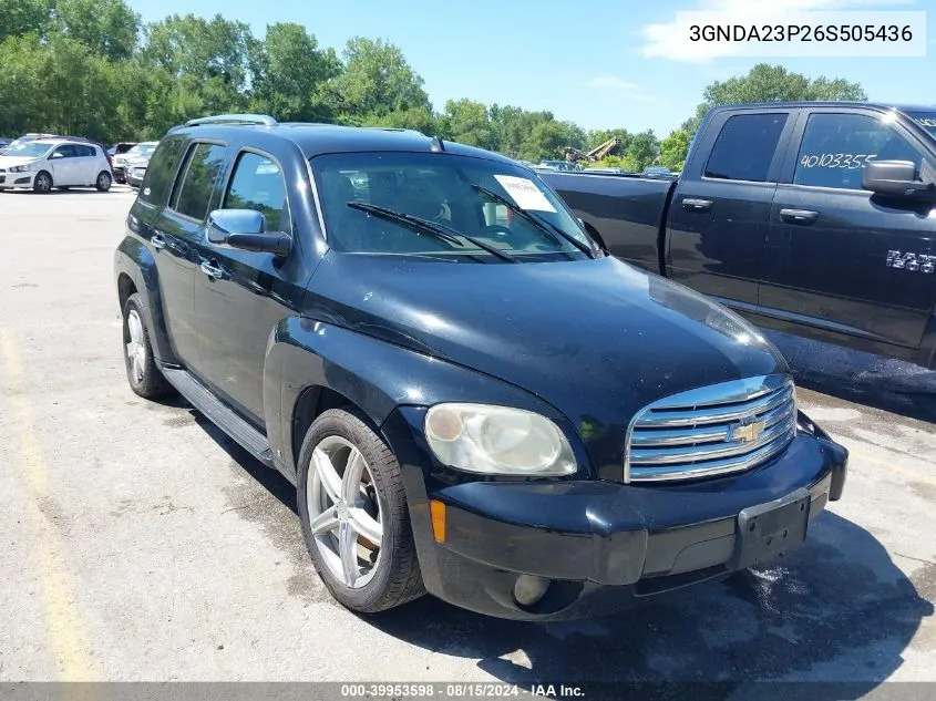 2006 Chevrolet Hhr Lt VIN: 3GNDA23P26S505436 Lot: 39953598