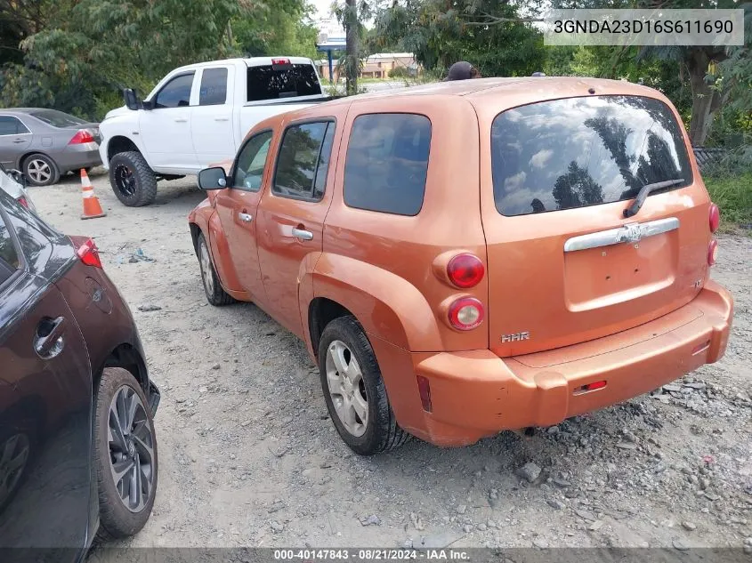 3GNDA23D16S611690 2006 Chevrolet Hhr Lt