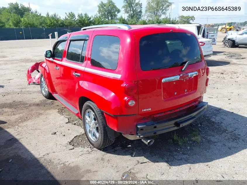 2006 Chevrolet Hhr Lt VIN: 3GNDA23P66S645389 Lot: 40206729