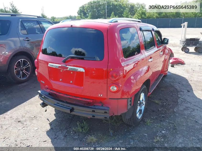 2006 Chevrolet Hhr Lt VIN: 3GNDA23P66S645389 Lot: 40206729