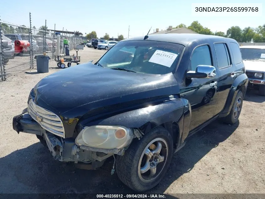 2006 Chevrolet Hhr Lt VIN: 3GNDA23P26S599768 Lot: 40235512