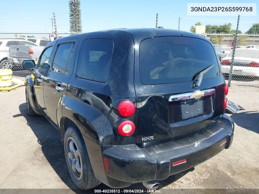 2006 Chevrolet Hhr Lt VIN: 3GNDA23P26S599768 Lot: 40235512