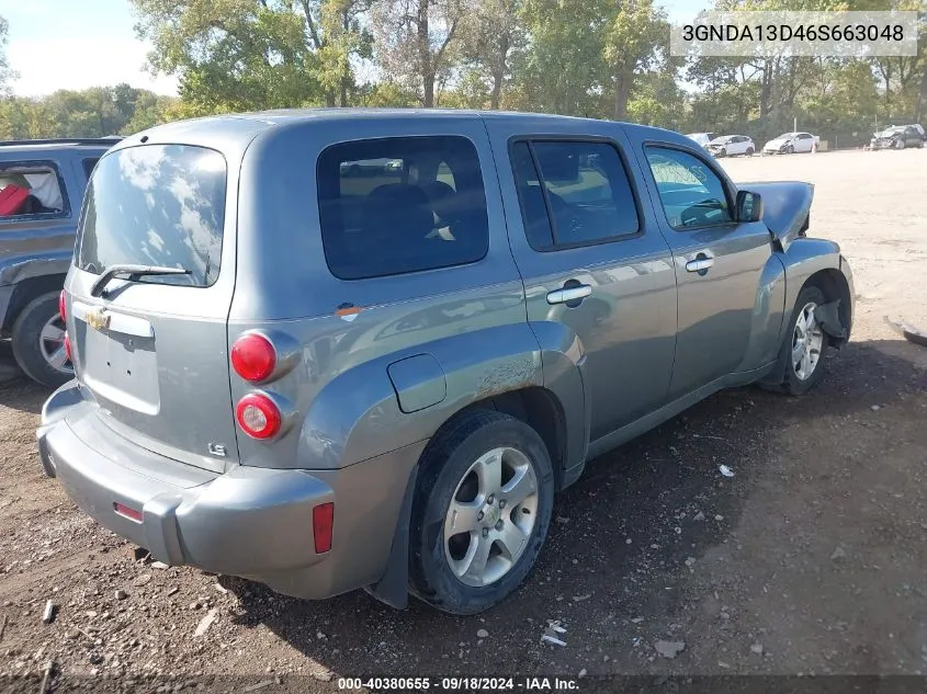 2006 Chevrolet Hhr Ls VIN: 3GNDA13D46S663048 Lot: 40380655