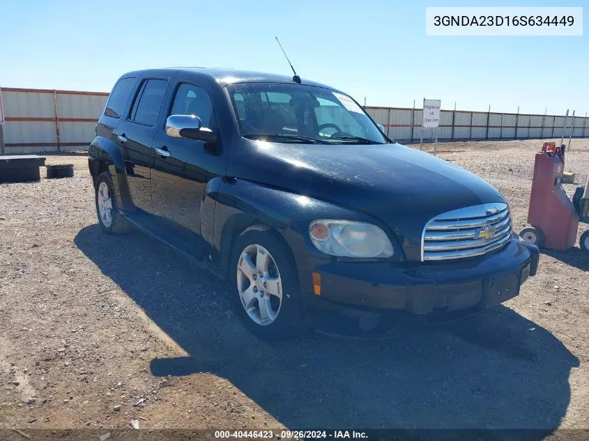 2006 Chevrolet Hhr Lt VIN: 3GNDA23D16S634449 Lot: 40446423