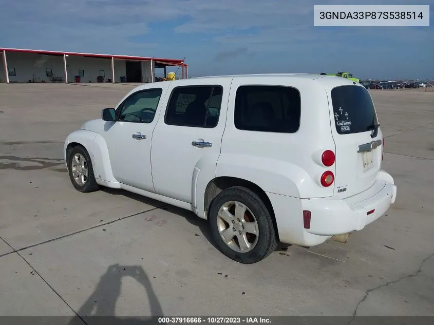 3GNDA33P87S538514 2007 Chevrolet Hhr Lt