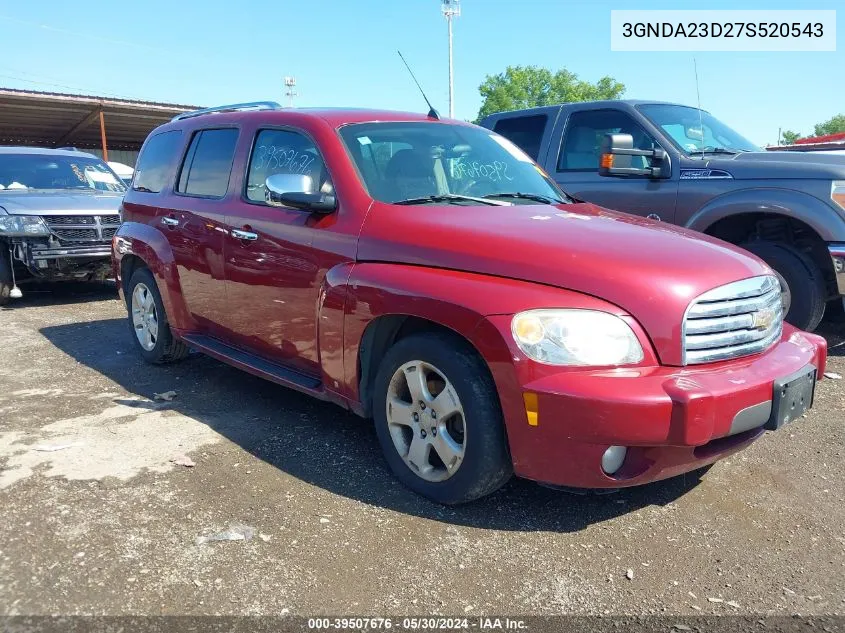 2007 Chevrolet Hhr Lt VIN: 3GNDA23D27S520543 Lot: 39507676