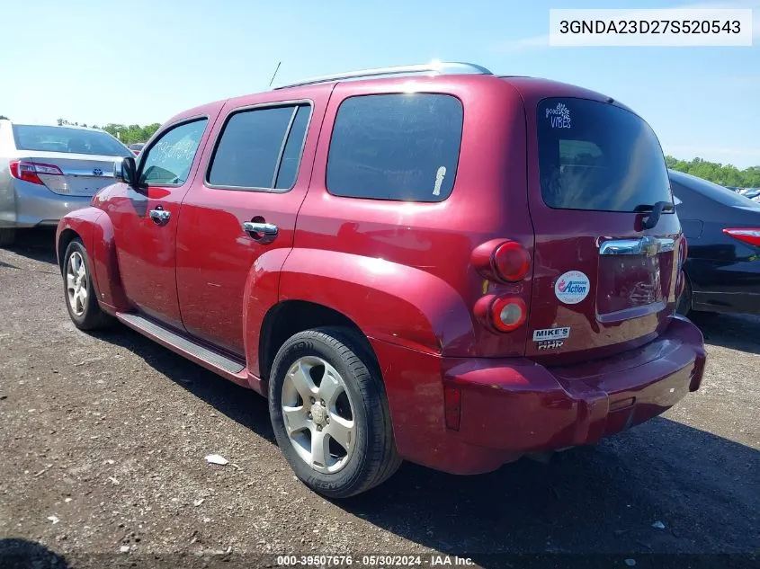 2007 Chevrolet Hhr Lt VIN: 3GNDA23D27S520543 Lot: 39507676