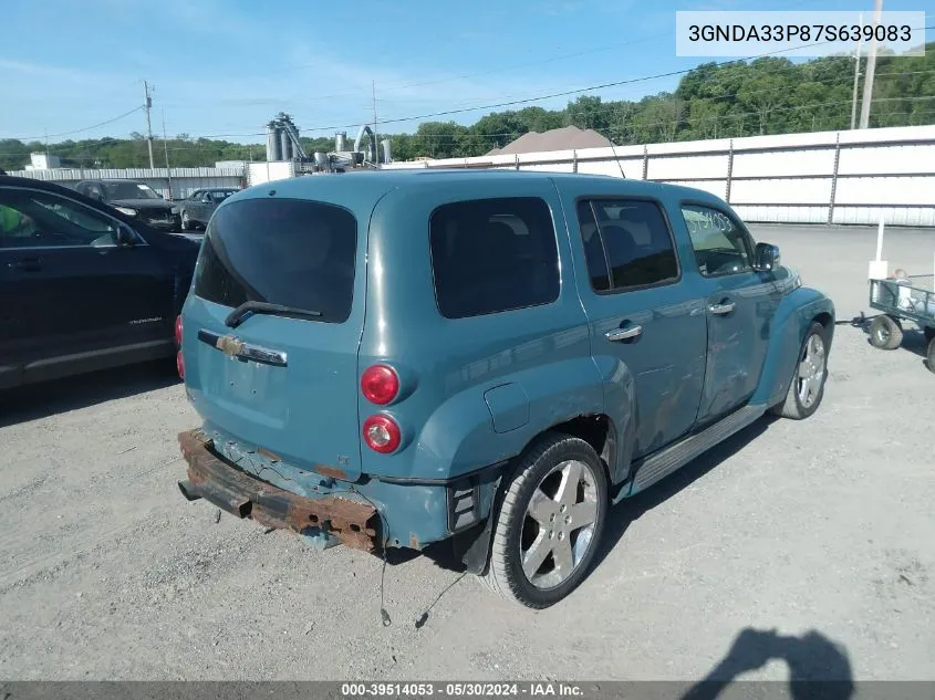 2007 Chevrolet Hhr Lt VIN: 3GNDA33P87S639083 Lot: 39514053