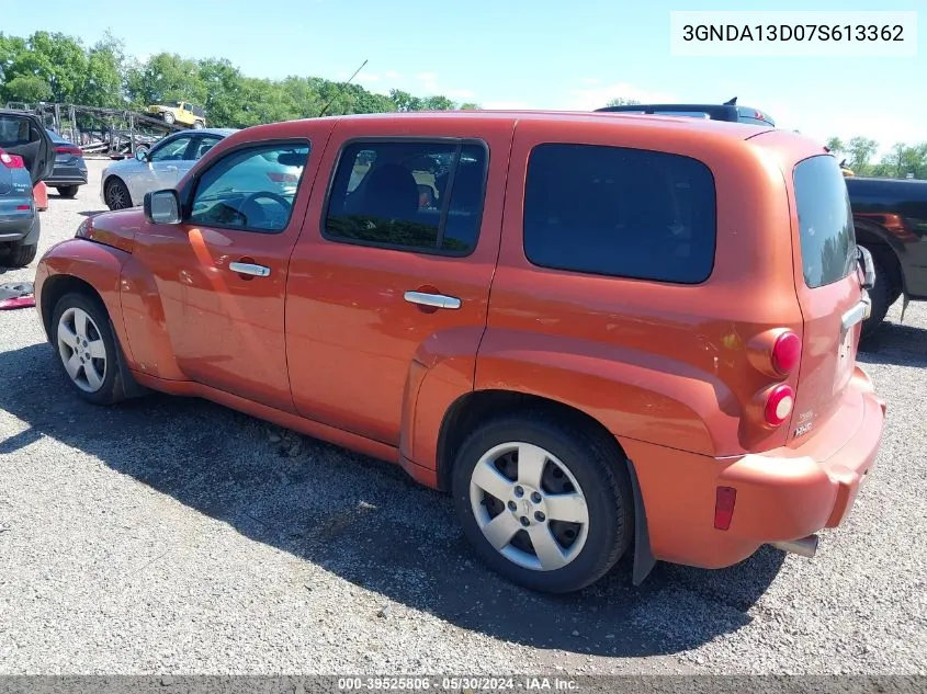 2007 Chevrolet Hhr Ls VIN: 3GNDA13D07S613362 Lot: 39525806