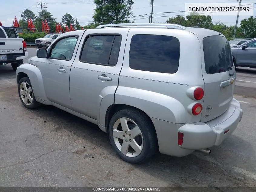 2007 Chevrolet Hhr Lt VIN: 3GNDA23D87S542899 Lot: 39565406