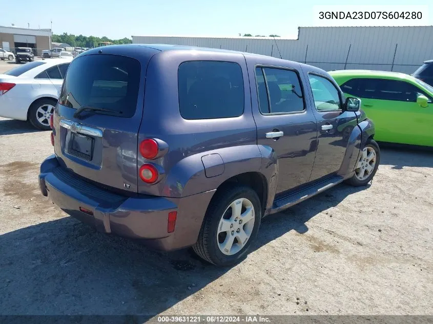 2007 Chevrolet Hhr Lt VIN: 3GNDA23D07S604280 Lot: 39631221