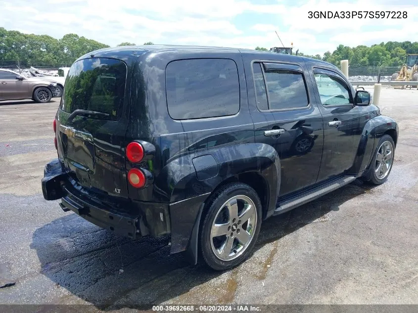 2007 Chevrolet Hhr Lt VIN: 3GNDA33P57S597228 Lot: 39692668