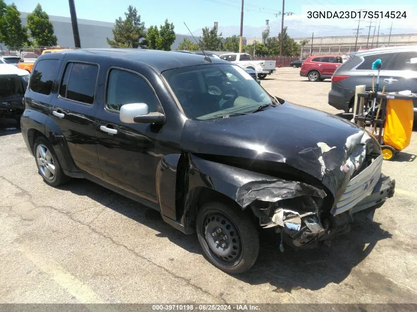 3GNDA23D17S514524 2007 Chevrolet Hhr Lt