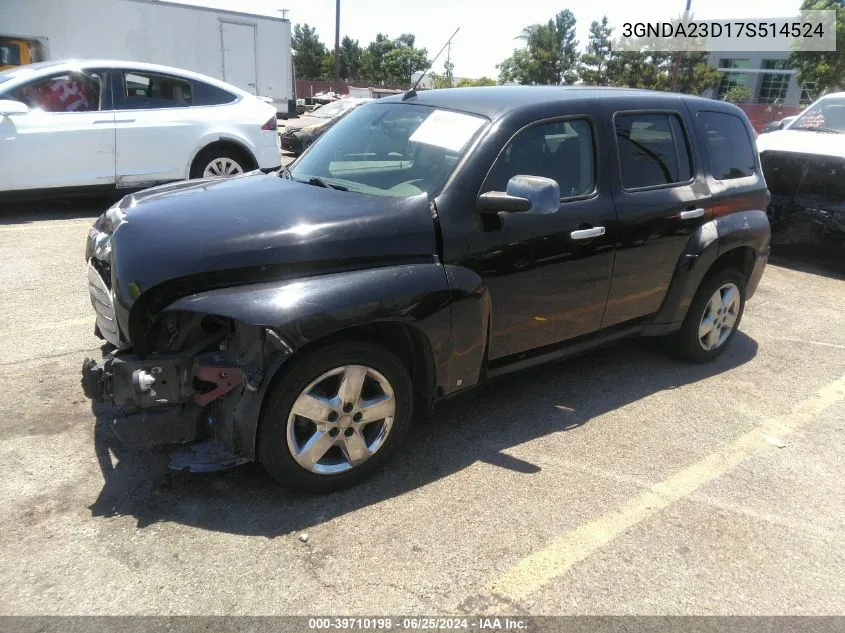 2007 Chevrolet Hhr Lt VIN: 3GNDA23D17S514524 Lot: 39710198