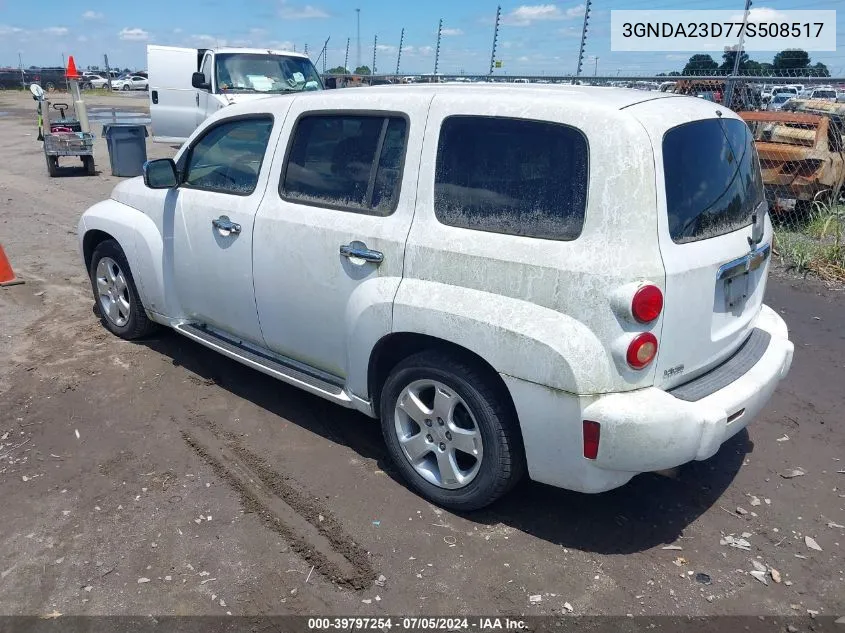 2007 Chevrolet Hhr Lt VIN: 3GNDA23D77S508517 Lot: 39797254