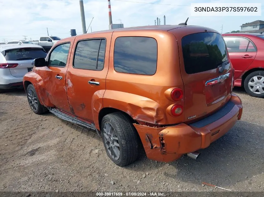 2007 Chevrolet Hhr Lt VIN: 3GNDA33P37S597602 Lot: 39817659