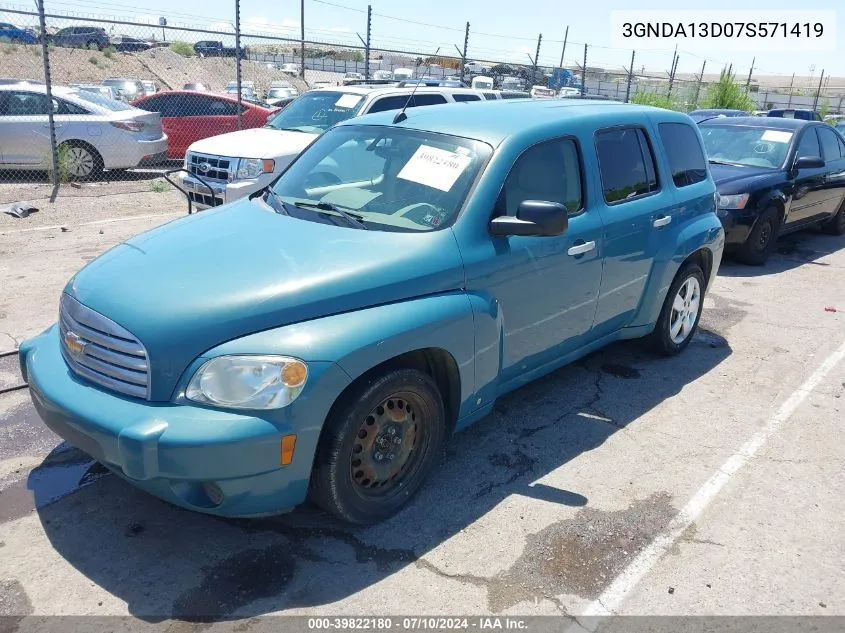 2007 Chevrolet Hhr Ls VIN: 3GNDA13D07S571419 Lot: 39822180