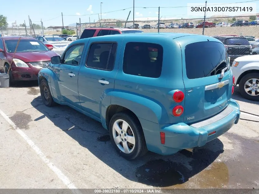 2007 Chevrolet Hhr Ls VIN: 3GNDA13D07S571419 Lot: 39822180