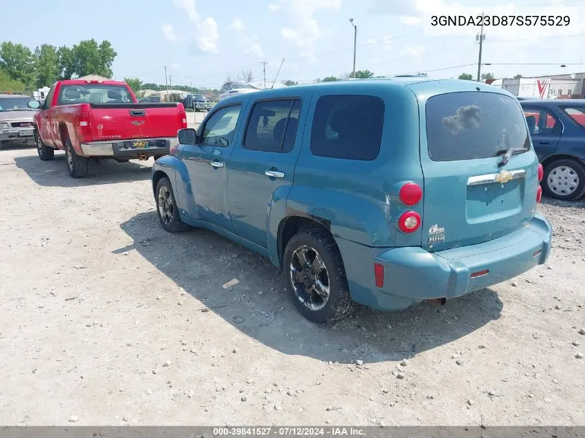 2007 Chevrolet Hhr Lt VIN: 3GNDA23D87S575529 Lot: 39841527