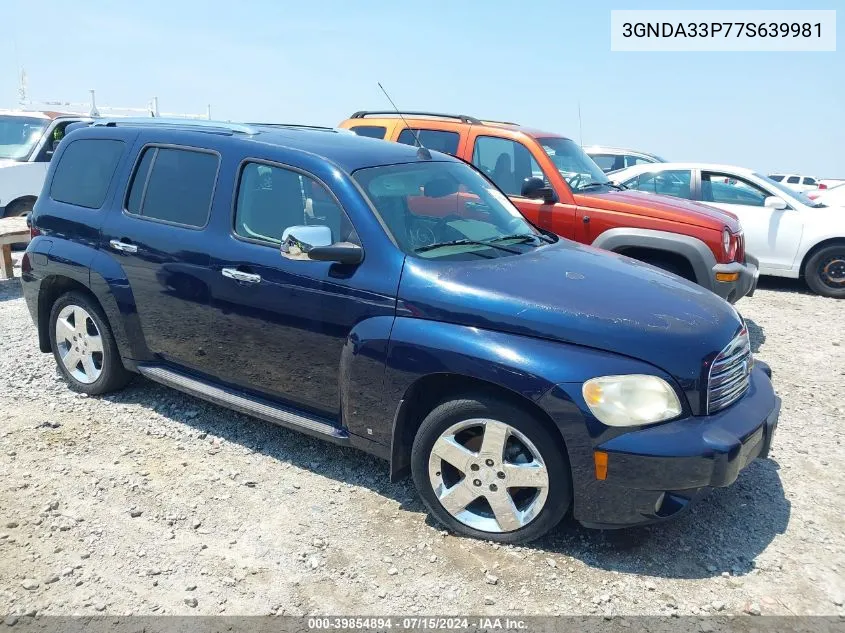 2007 Chevrolet Hhr Lt VIN: 3GNDA33P77S639981 Lot: 39854894