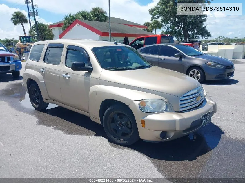 2007 Chevrolet Hhr Ls VIN: 3GNDA13D87S614310 Lot: 40221408