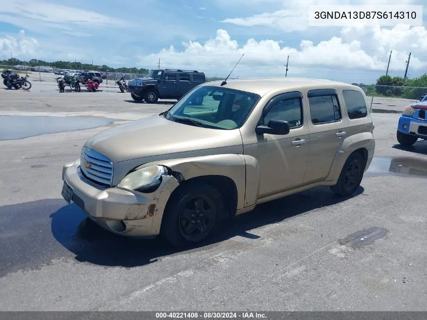 2007 Chevrolet Hhr Ls VIN: 3GNDA13D87S614310 Lot: 40221408