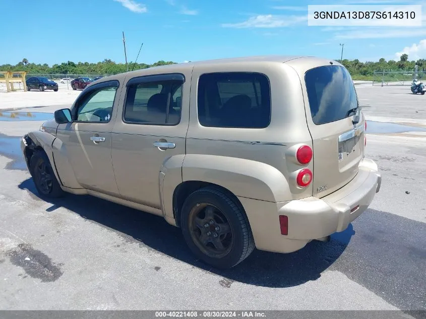 2007 Chevrolet Hhr Ls VIN: 3GNDA13D87S614310 Lot: 40221408