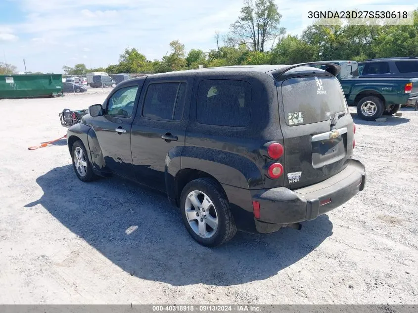 2007 Chevrolet Hhr Lt VIN: 3GNDA23D27S530618 Lot: 40318918