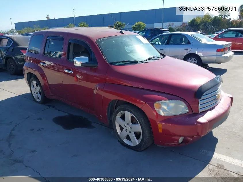 2007 Chevrolet Hhr Lt VIN: 3GNDA33P57S605991 Lot: 40385830