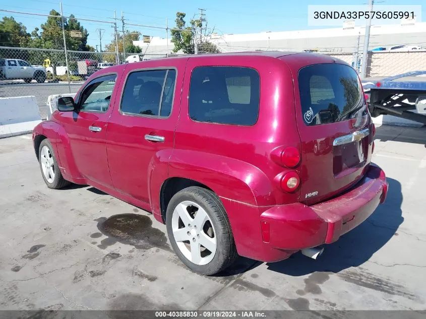 2007 Chevrolet Hhr Lt VIN: 3GNDA33P57S605991 Lot: 40385830