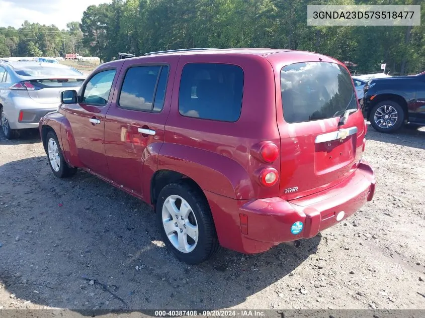 2007 Chevrolet Hhr Lt VIN: 3GNDA23D57S518477 Lot: 40387408