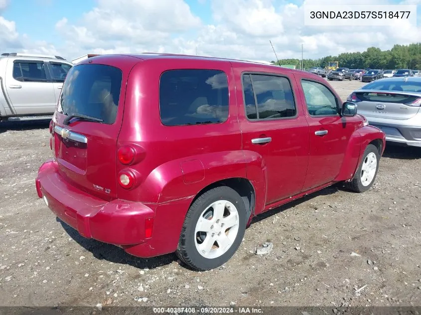 2007 Chevrolet Hhr Lt VIN: 3GNDA23D57S518477 Lot: 40387408