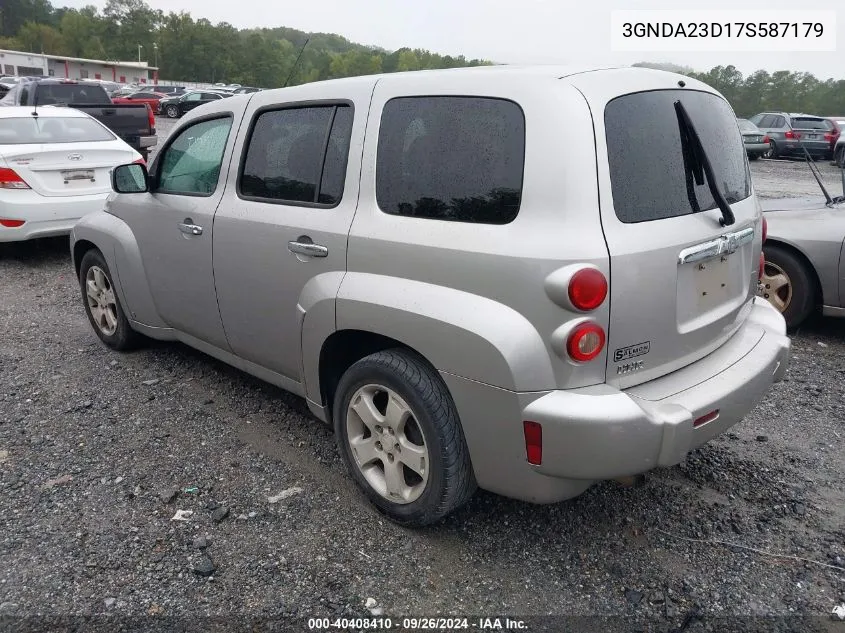 2007 Chevrolet Hhr Lt VIN: 3GNDA23D17S587179 Lot: 40408410