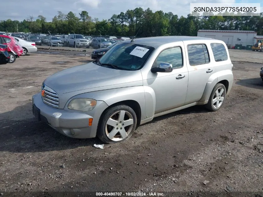 2007 Chevrolet Hhr Lt VIN: 3GNDA33P77S542005 Lot: 40490707